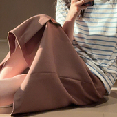 直身版 榛果棕色格调满满羊毛混纺半裙 型显瘦 ANOFREE