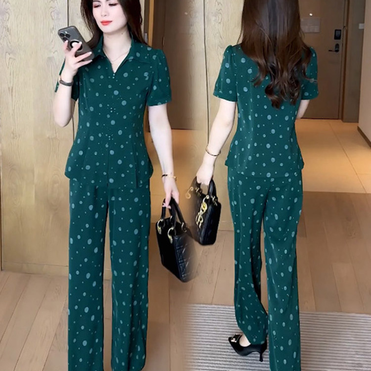 今年流行夏款套装女装2025新款时尚休闲减龄洋气质爆款职业两件套