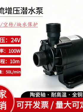 【工厂直销】24V100W无刷增压泵