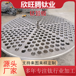 加工定制TA2钛管板 锻造钛管板 钛钢复合管板 钛换热器管板