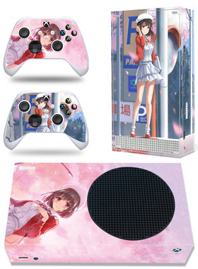 适用Xbox seriesS主机贴纸XSS主机+手柄保护膜尼尔初音可爱多款