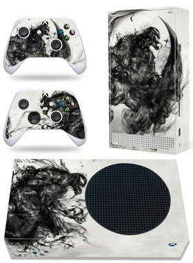 适用Xbox seriesS主机贴纸XSS主机+手柄保护膜毒液战神游戏多款