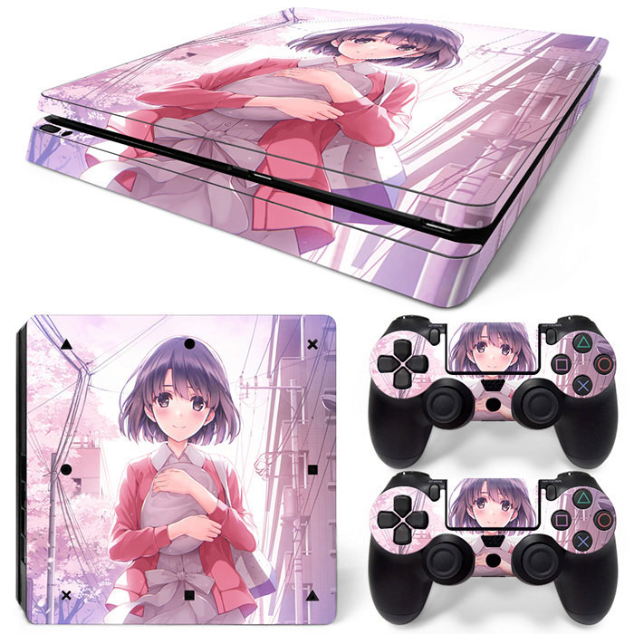 PS4slim贴膜PS4薄机款贴膜机身手柄贴可爱初音拉姆雷姆款支持定制