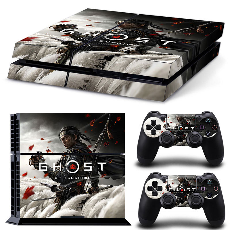 PS4贴纸PS41100/1200主机卡通贴膜机身手柄贴不留胶高达 只狼多款