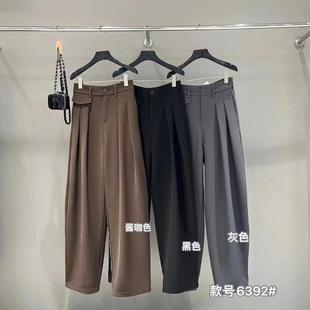 拽拽裤 新品 高腰遮肉显瘦休闲裤 子 休闲长裤 裤 西装 女25潇xiao家夏季