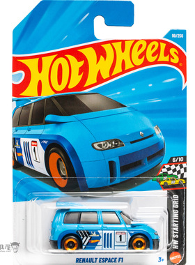 2026E-99号 RENAULT ESPACE F1 雷诺 蓝色 风火轮小车hotwheels