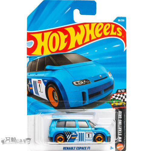 2026E-99号 RENAULT ESPACE F1 雷诺 蓝色 风火轮小车hotwheels