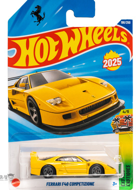 2025Q-198号 FERRARI F40 COMPETIZIONE 法拉利 黄色 风火轮
