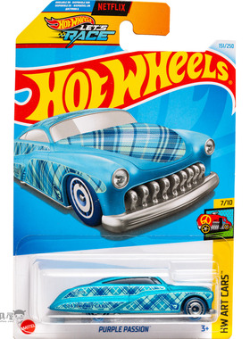 2024H普宝-151号PURPLE PASSION天蓝色风火轮小跑车hotwheels