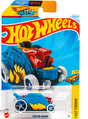 2024L-200号 CAR-DE-ASADA 蓝身白轮 风火轮火辣小跑车hotwheels