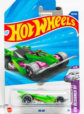 2025K-105号 RD-06 粉红绿色 风火轮火辣小跑车hotwheels