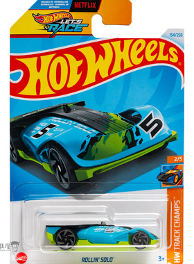 2024P-154号 ROLLIN' SOLO 蓝色 风火轮火辣小跑车hotwheels