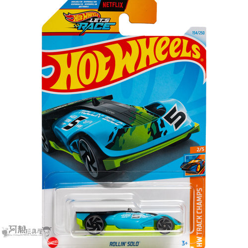 2024P-154号 ROLLIN' SOLO 蓝色 风火轮火辣小跑车hotwheels