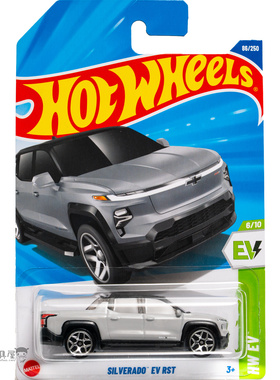 2025D-86号 SILVERADO EV RST 雪佛兰 灰色 风火轮hotwheels