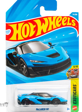 2026C-74号 MCLAREN W1 迈凯伦 蓝色 风火轮火辣小跑车hotwheels