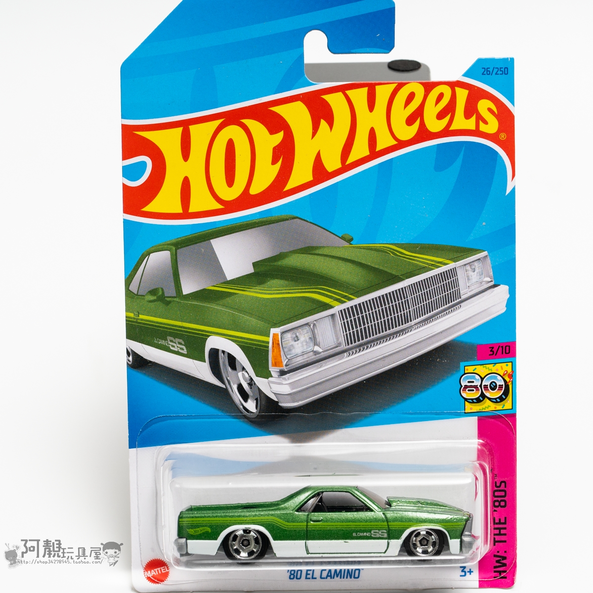 2023P-26号 '80 EL CAMINO 绿色 风火轮火辣小跑车hotwheels