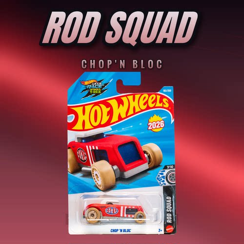 2026P-182号 CHOP'N BLOC 红色 风火轮火辣小跑车hotwheels
