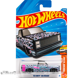 26B-42号 '83 CHEVY SILVERADO 雪佛兰 黑寡妇 风火轮hotwheels