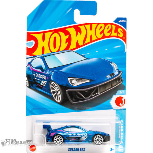 2025B-48号 SUBARU BRZ 斯巴鲁 蓝色 风火轮火辣小跑车hotwheels