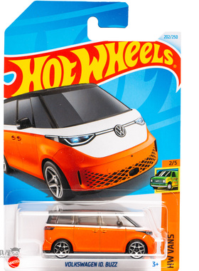 2024L-202号大众ID BUZZ 橙色 风火轮火辣小跑车hotwheels