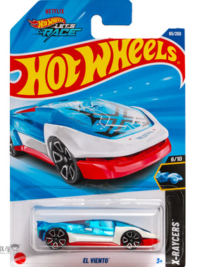 2025C-65号 EL VIENTO 蓝白色 风火轮火辣小跑车hotwheels