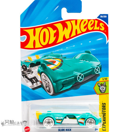 2025L-116号 SLIDE KICK 湖水绿色 风火轮火辣小跑车hotwheels