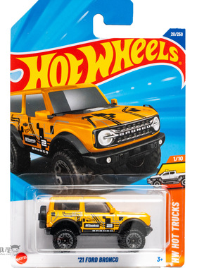 2025E-20号'21 福特 烈马 黄色 风火轮火辣小跑车hotwheels