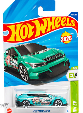 2025L-120号 CUSTOM KIA EV6 起亚 绿色 风火轮小车hotwheels