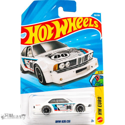 2026G-152号 BMW 635 CSI 宝马 白色 风火轮火辣小跑车hotwheels