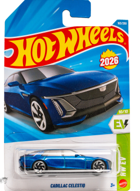 2026H-163号 凯迪拉克 CELESTIQ 蓝色 风火轮小跑车hotwheels