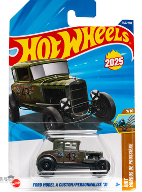 2025M-140号 福特MODEL A CUSTOM '31军绿色 风火轮小车hotwheels