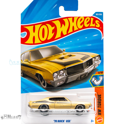 2026J-183号 '70 BUICK GSX 别克 金色风火轮火辣小跑车hotwheels
