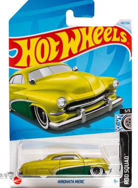 2024M-143号 HIROHATA MERC 黄绿色 风火轮火辣小跑车hotwheels