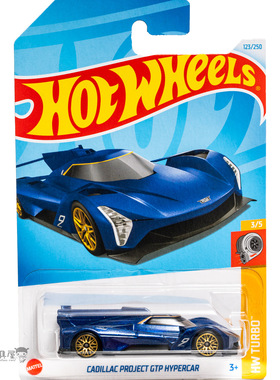 2024M-123号 凯迪拉克PROJECT GTP HYPERCAR蓝色风火轮hotwheels