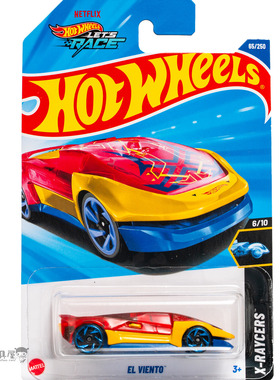 2025H-65号 EL VIENTO 红黄色 风火轮火辣小跑车hotwheels