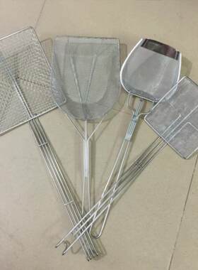 油渣铲捞渣铲勺炸鸡店鸡排捞勺捞油渣勺油渣铲勺子捞油勺方形细网