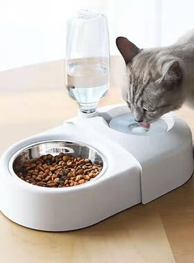 宠物猫狗盆自动饮水喂食一体