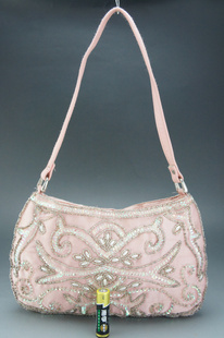 西洋收藏欧洲古董手抓包 英国 60s经典华丽珠绣晚装手袋