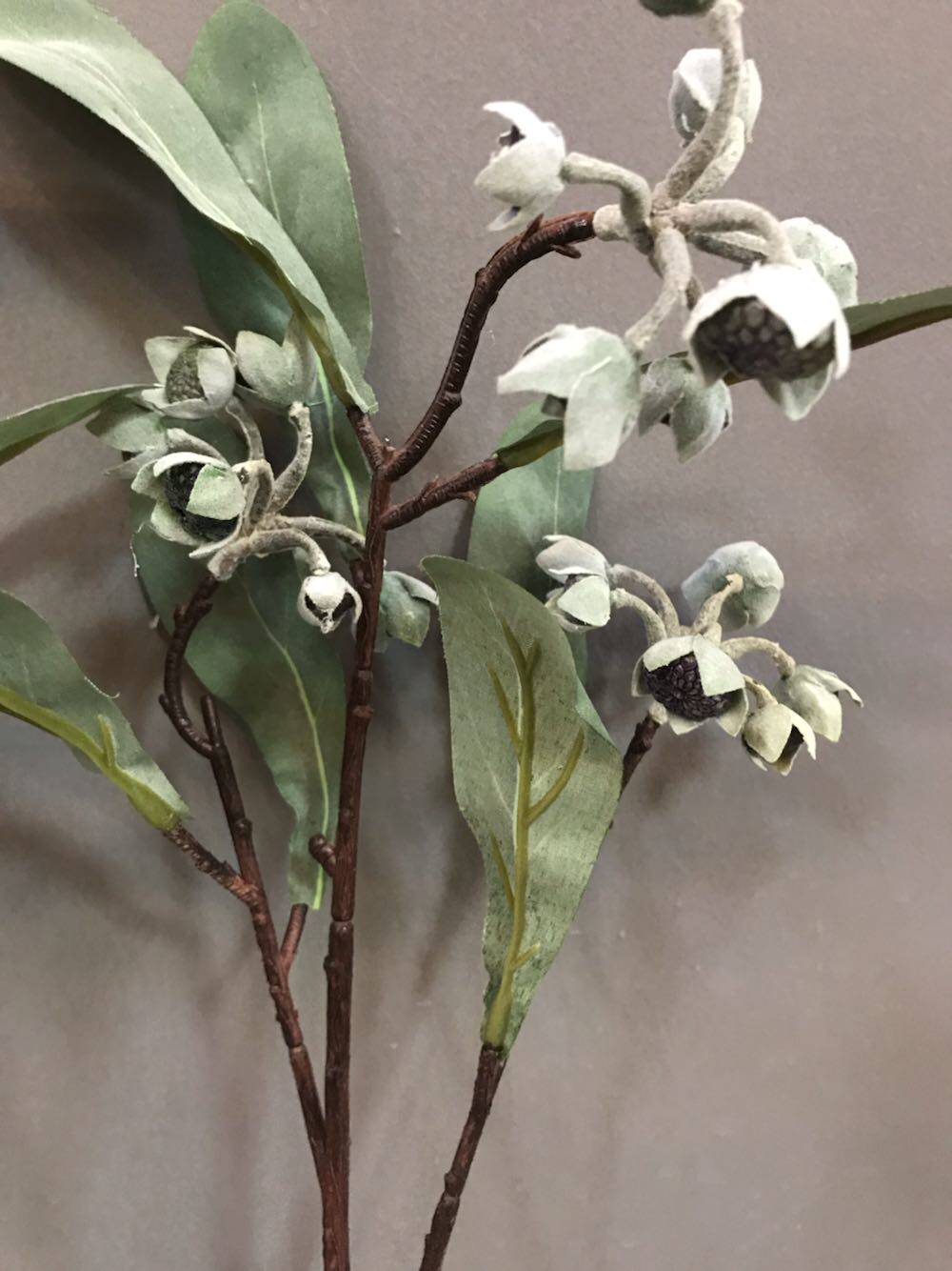 家居装饰仿真帝王小果叶枝单支花北欧风格简约创意时尚插花摆设样
