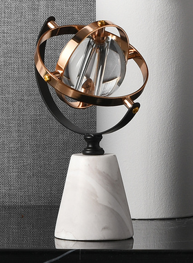 高档水晶地球仪家居艺术摆件创意客厅办公桌酒柜装饰乔迁新居礼品