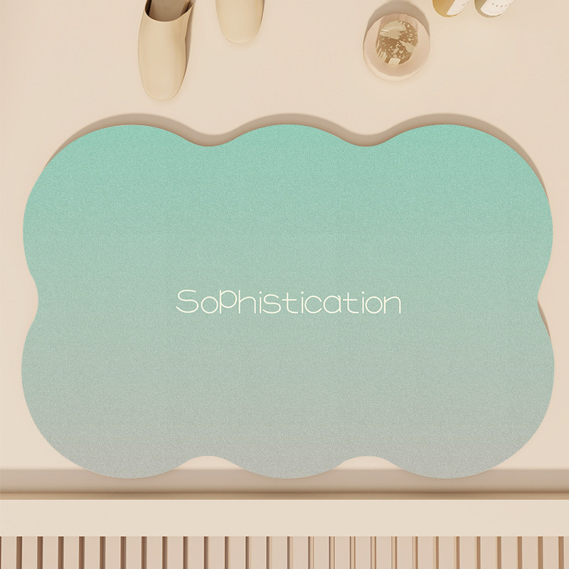 软硅藻泥厨房地垫防滑防油吸水垫子门口耐脏脚垫防水家用免洗可擦