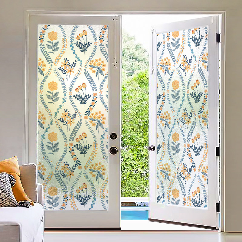 玻璃贴纸防走光窗户贴膜欧式田园卫生间厕所窗纸防隐私透光磨砂膜,家居饰品,玻璃膜/贴,淘宝优惠券,粉丝福利购,淘宝优惠卷