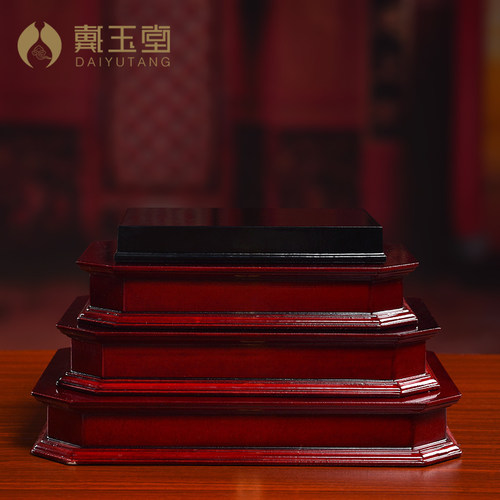 戴玉堂刻字加高佛像供奉底座观音
