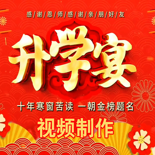 升学宴电子相册18岁成人礼毕业季同学聚会大屏幕投屏视频制作MV