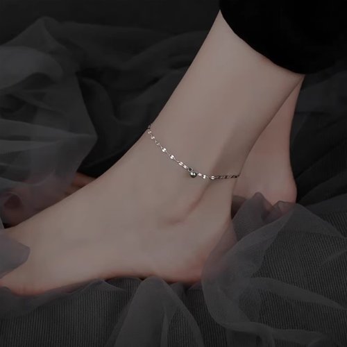 足银脚链女2025满天星星999纯银