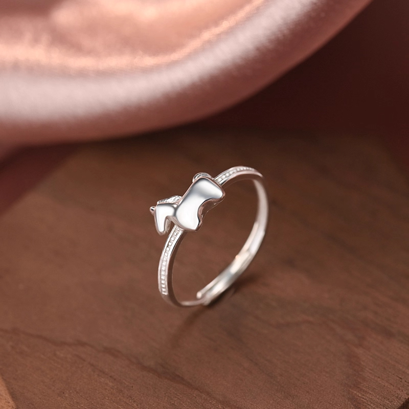 s999纯银素圈戒指2026马年本命年