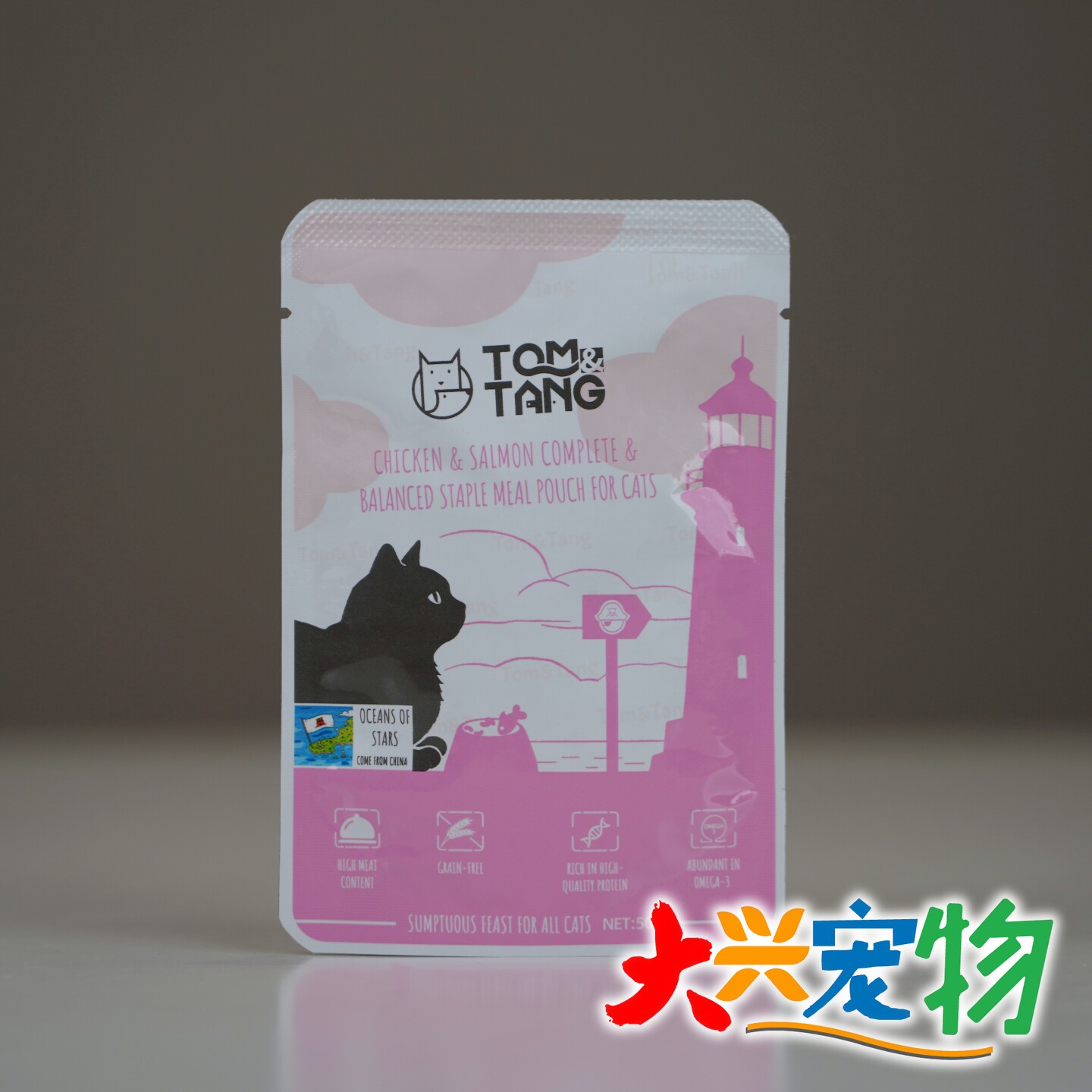 中国 TOM&TANG汤姆糖 经典美味系列●全价主食餐包猫罐头 50g