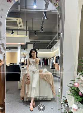 【Hello 小琼】花蔓浮枝 太美腻, 细闪浮雕花型 水溶蕾丝刺绣背心