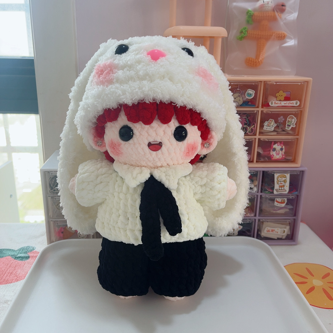 钩织成品檀健次JC生日帽毛线钩针编织diy钩织玩偶送礼物