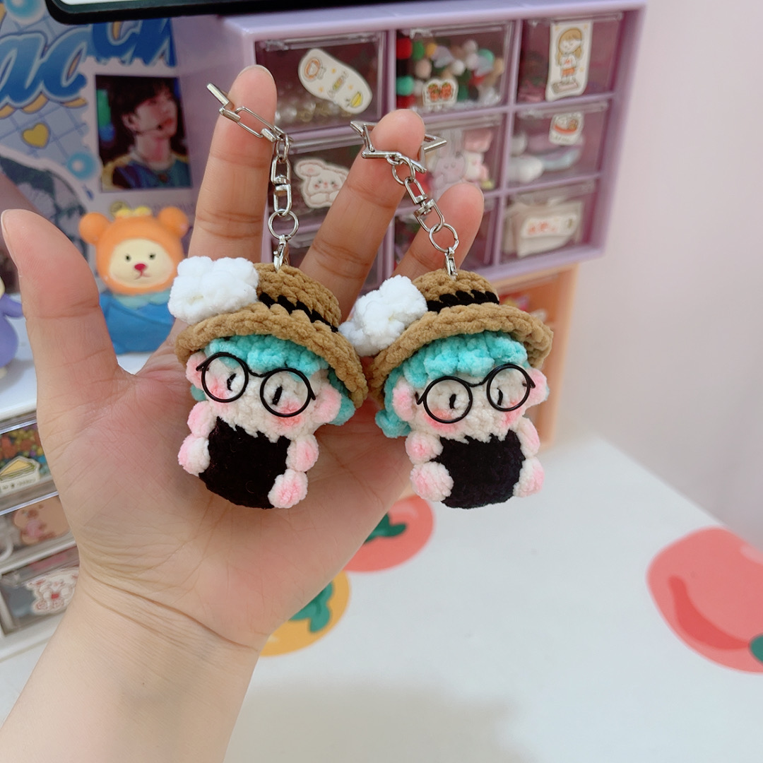 成品毛线钩织成品权志龙软糖造型可爱手办摆件包挂件应援物料